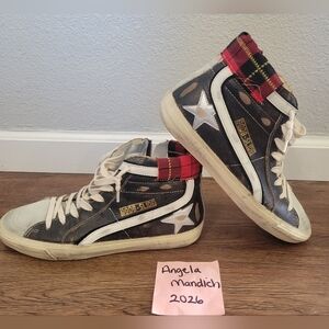 GOLDEN GOOSE TARTAN SLIDES 39